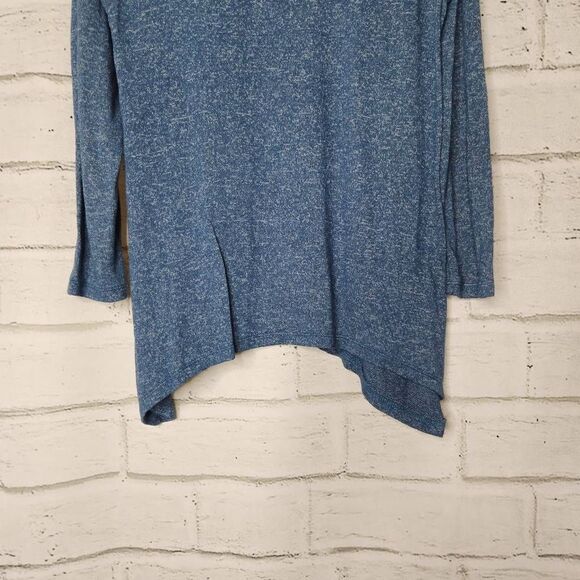 Jess and Jane Ferndale Knit Leaf Blue Long Sleeve Sweater Tunic Womens Small - Picture 14 of 16
